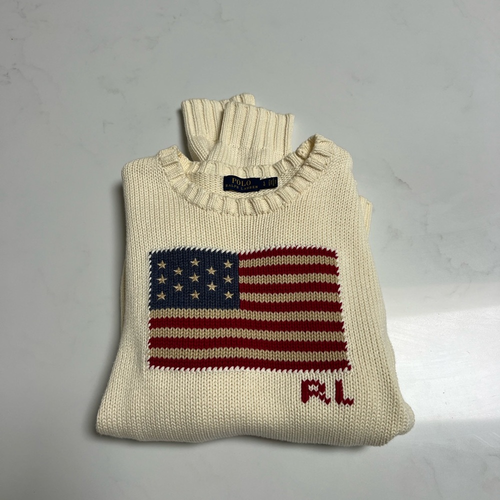 Polo Ralph Lauren iconic American flag sweater